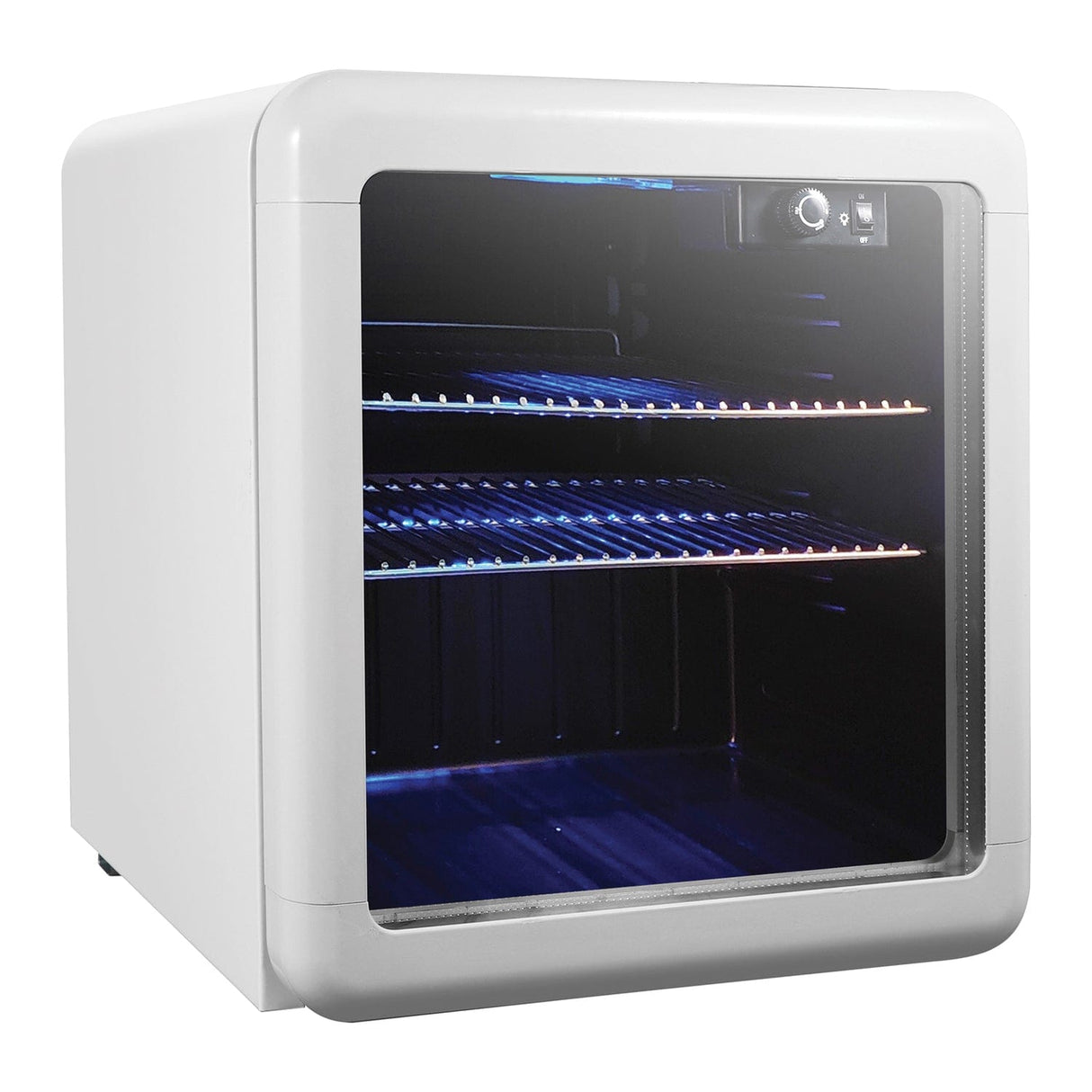 Magic Chef 1.7-Cu. Ft. Retro Beverage Cooler, White