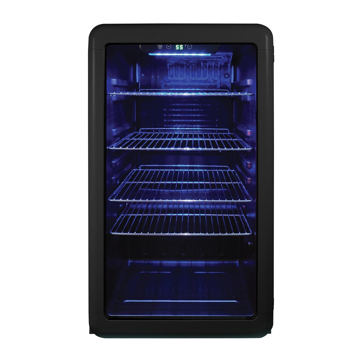 Magic Chef 3.4-Cu. Ft. Retro Beverage Cooler, Black