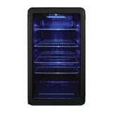 Magic Chef 3.4-Cu. Ft. Retro Beverage Cooler, Black