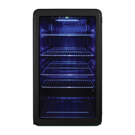 Magic Chef 3.4-Cu. Ft. Retro Beverage Cooler, Black