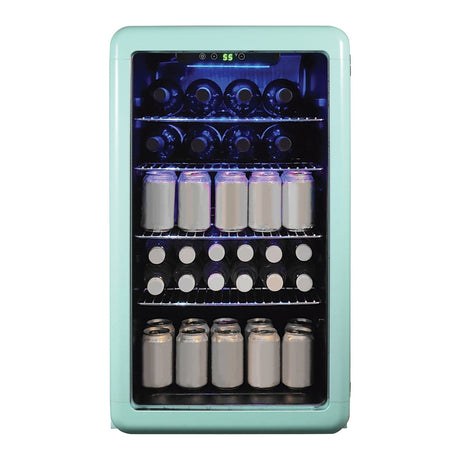 Magic Chef 3.4-Cu. Ft. Retro Beverage Cooler, Green