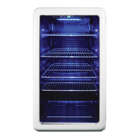 Magic Chef 3.4-Cu. Ft. Retro Beverage Cooler, White