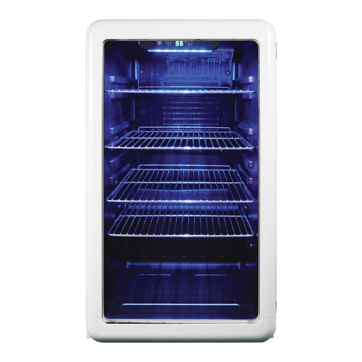 Magic Chef 3.4-Cu. Ft. Retro Beverage Cooler, White