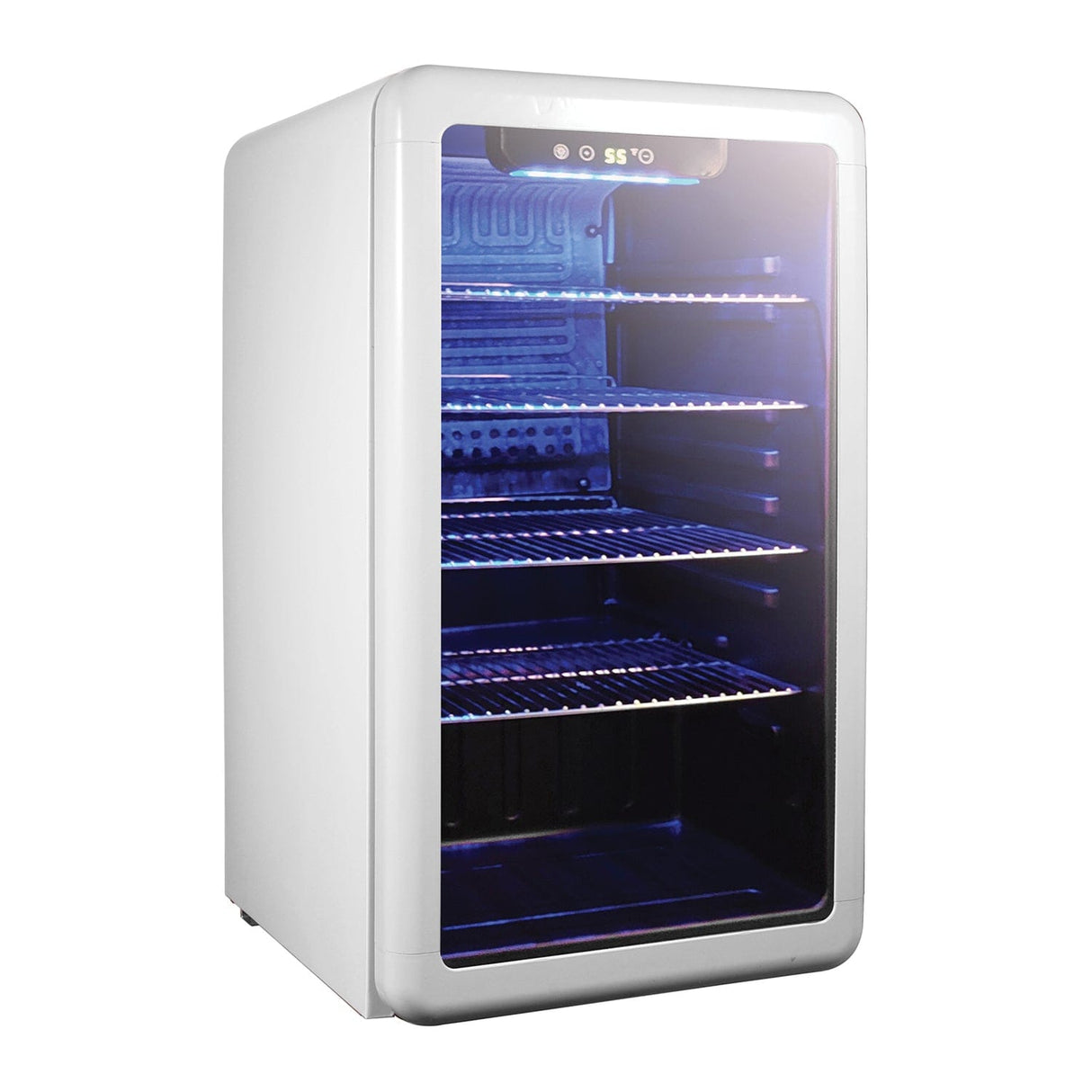 Magic Chef 3.4-Cu. Ft. Retro Beverage Cooler, White