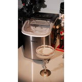 Magic Chef Portable Countertop Ice Maker, 27 Lbs. per Day, Stainless Steel