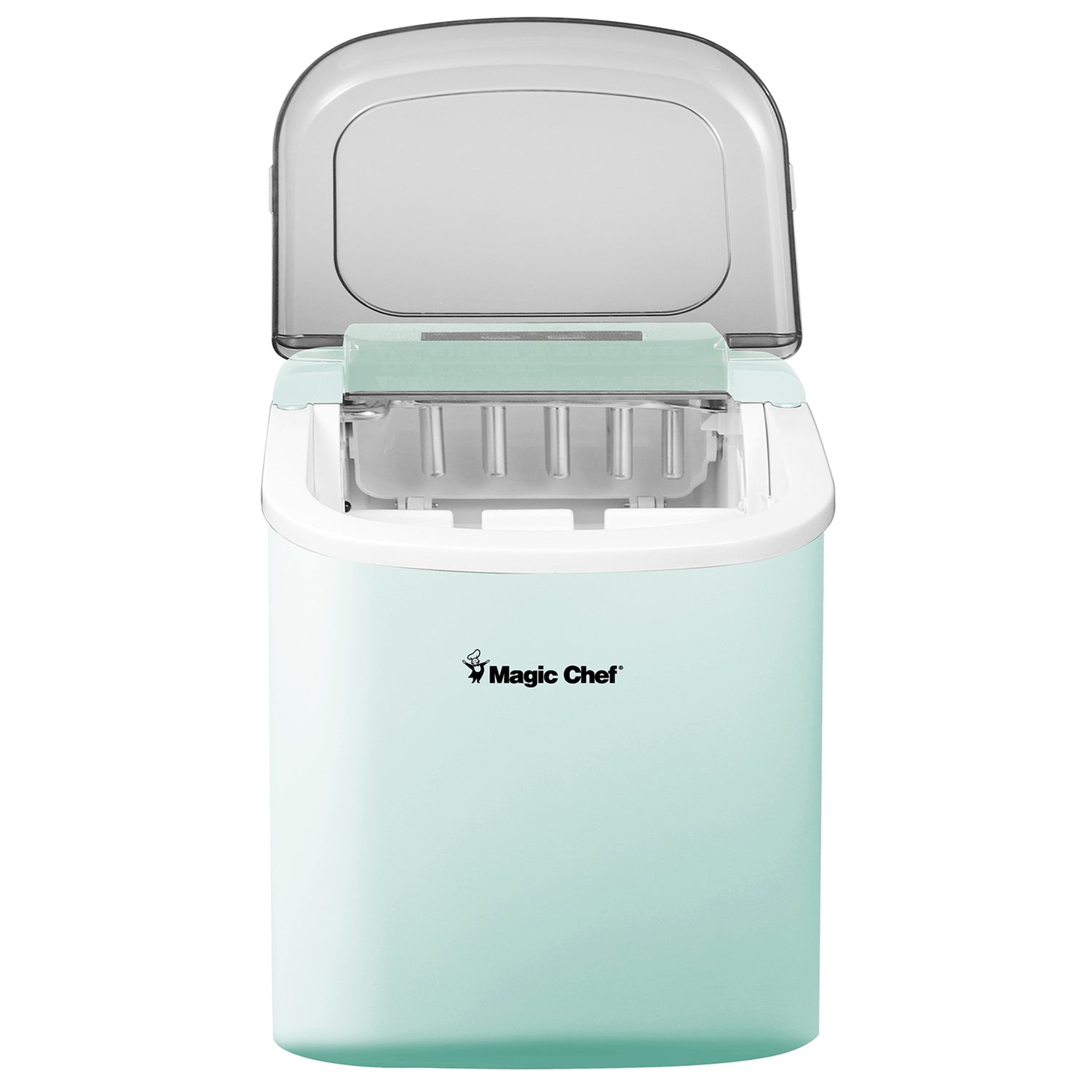 Magic Chef Portable Countertop Ice Maker, 27 Lbs. per Day, Mint Green