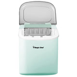 Magic Chef Portable Countertop Ice Maker, 27 Lbs. per Day, Mint Green