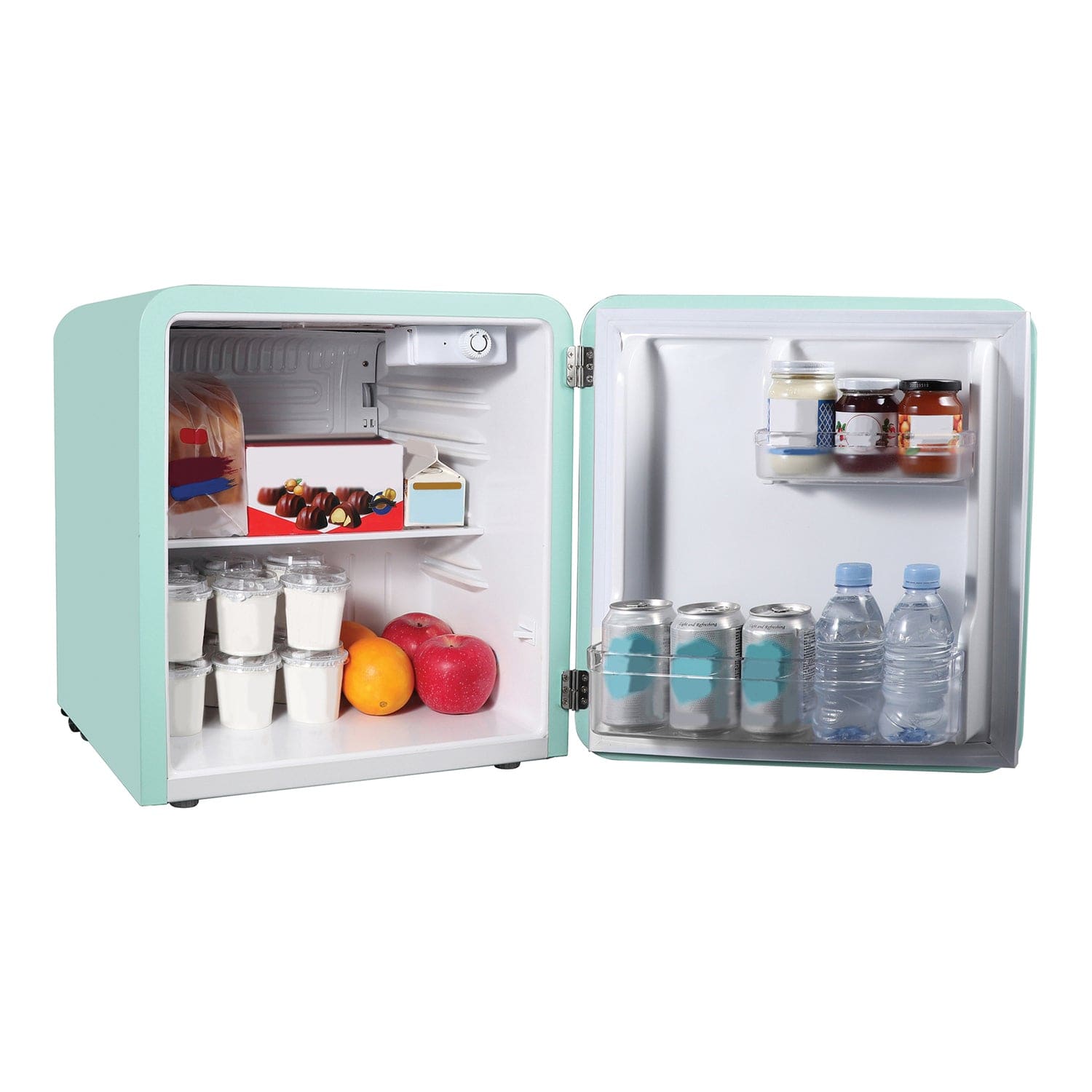 Magic Chef 1.6-Cu. Ft. ENERGY-STAR Certified Retro Mini Fridge with Manual Defrost, Green