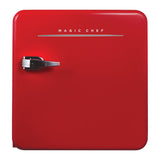 Magic Chef 1.6-Cu. Ft. ENERGY-STAR Certified Retro Mini Fridge with Manual Defrost, Red
