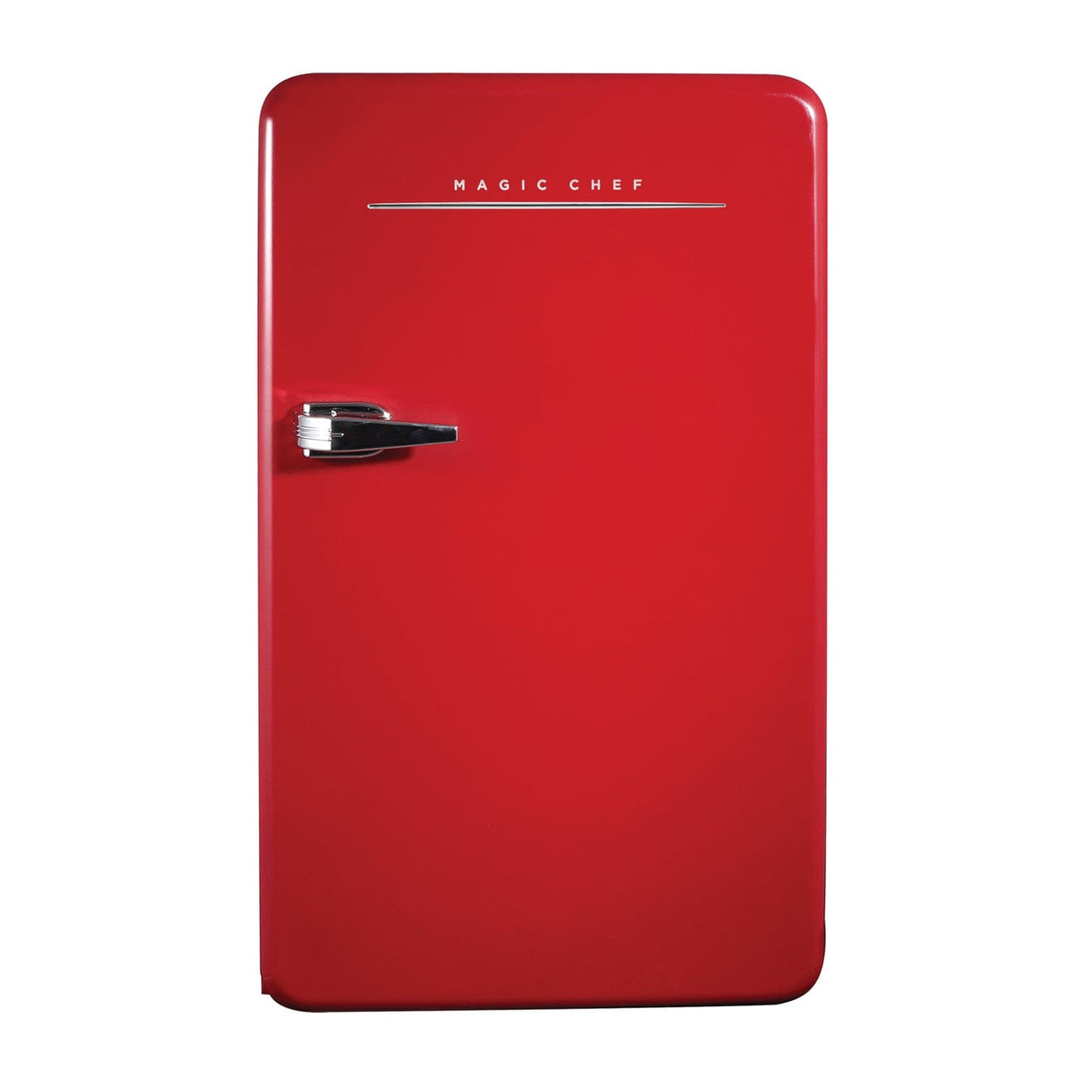 Magic Chef 3.2-Cu. Ft. ENERGY-STAR Certified Retro Mini Fridge with Manual Defrost, Red