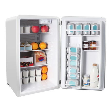 Magic Chef 3.2-Cu. Ft. ENERGY-STAR Certified Retro Mini Fridge with Manual Defrost, White