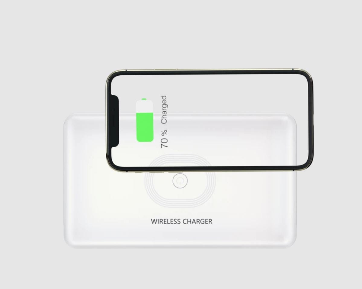 The Clean Phone "Pro" Advanced UV Sanitizer and Wireless Charging System, White