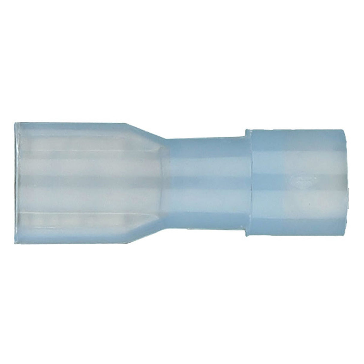 Install Bay Fully Insulated Female Quick-Disconnect Grips, 100 Count, 16–14 Gauge, Blue