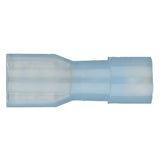Install Bay Fully Insulated Female Quick-Disconnect Grips, 100 Count, 16–14 Gauge, Blue