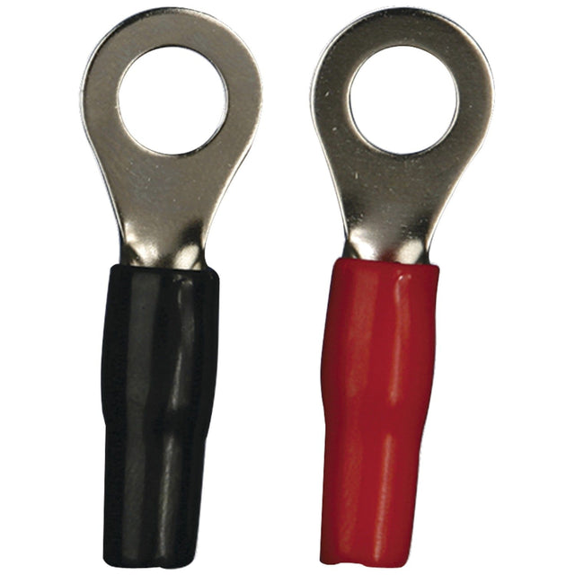 Install Bay Nickel Ring Terminal, 50 Pack, 1 Gauge