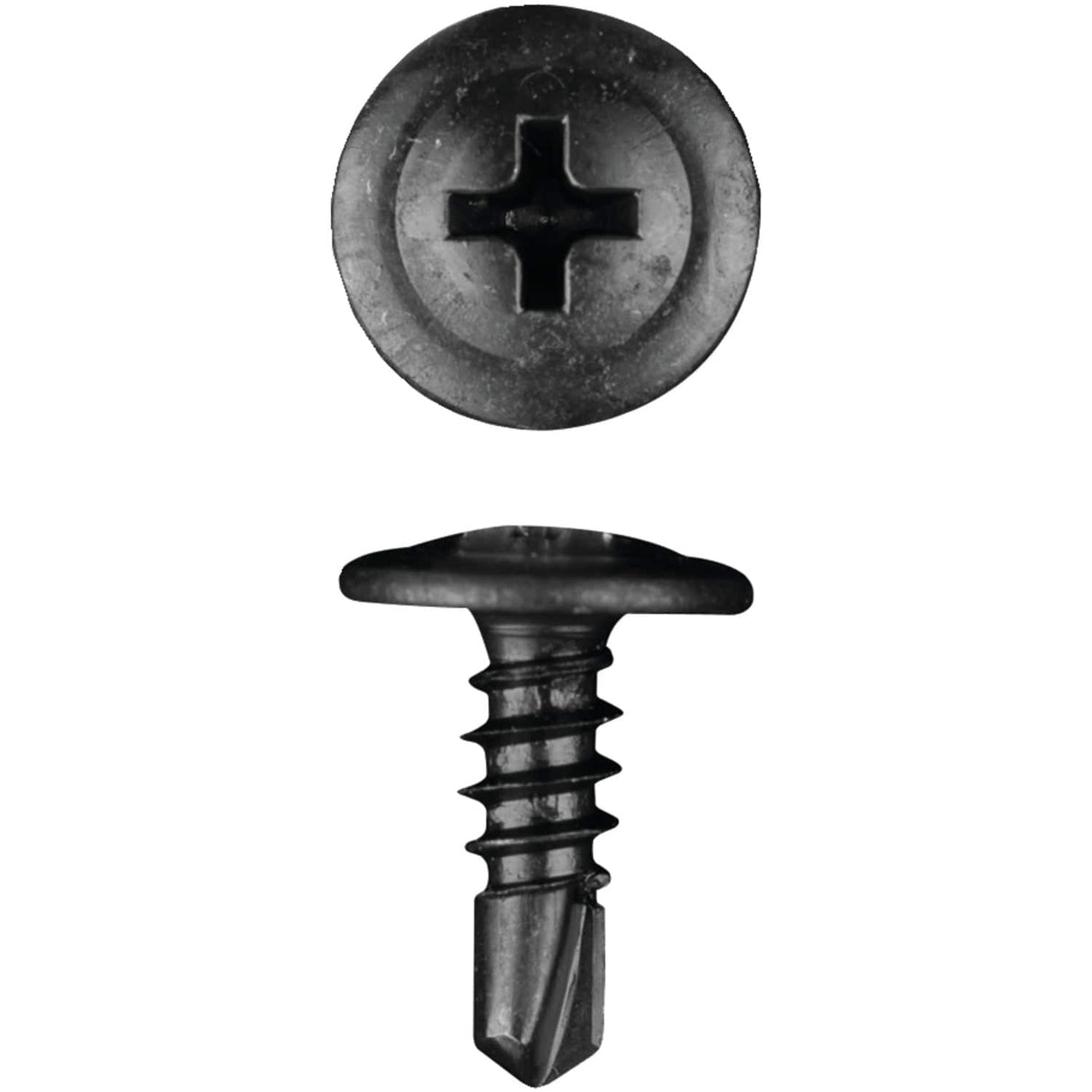 Install Bay Phillips Wafer-Head #8 Tek Screws, 500 Pack, 0.5 In.