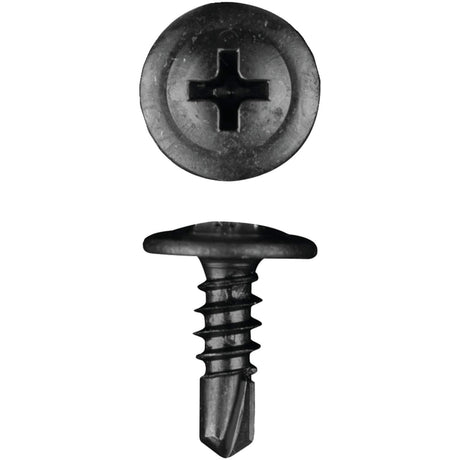 Install Bay Phillips Wafer-Head #8 Tek Screws, 500 Pack, 0.5 In.