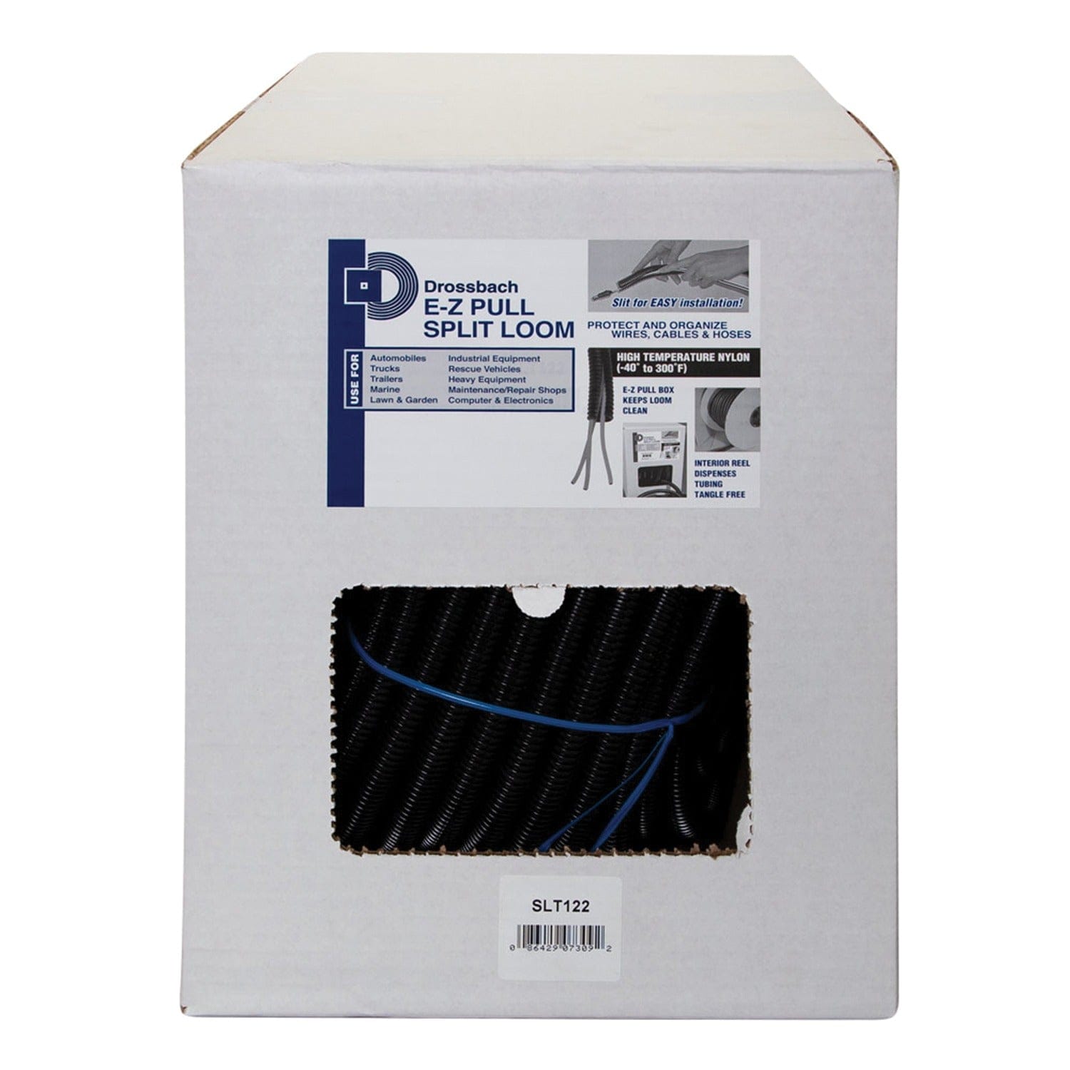 Install Bay Split Loom Tubing, 100-Ft. Coil, 1/2 In. Diameter