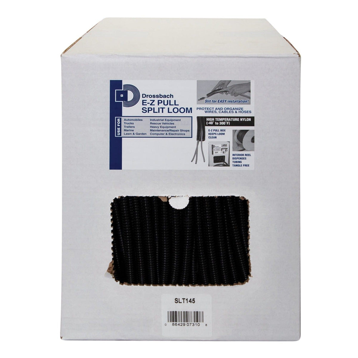 Install Bay Split Loom Tubing, 100-Ft. Coil, 1/4 In. Diameter