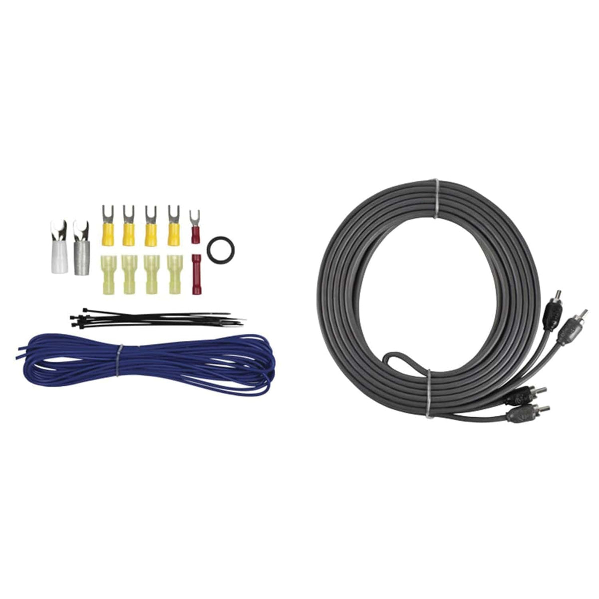 T-Spec v8 SERIES 600-Watt 8-Gauge Mini-ANL Amp Installation Kit with RCA Cables