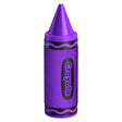 Crayola 5-Watt Portable Bluetooth Rechargeable Crayon Speaker with FM Radio, TWS, TWS, USB/microSD/Aux, up to 3 Hours of Play Time, Purple