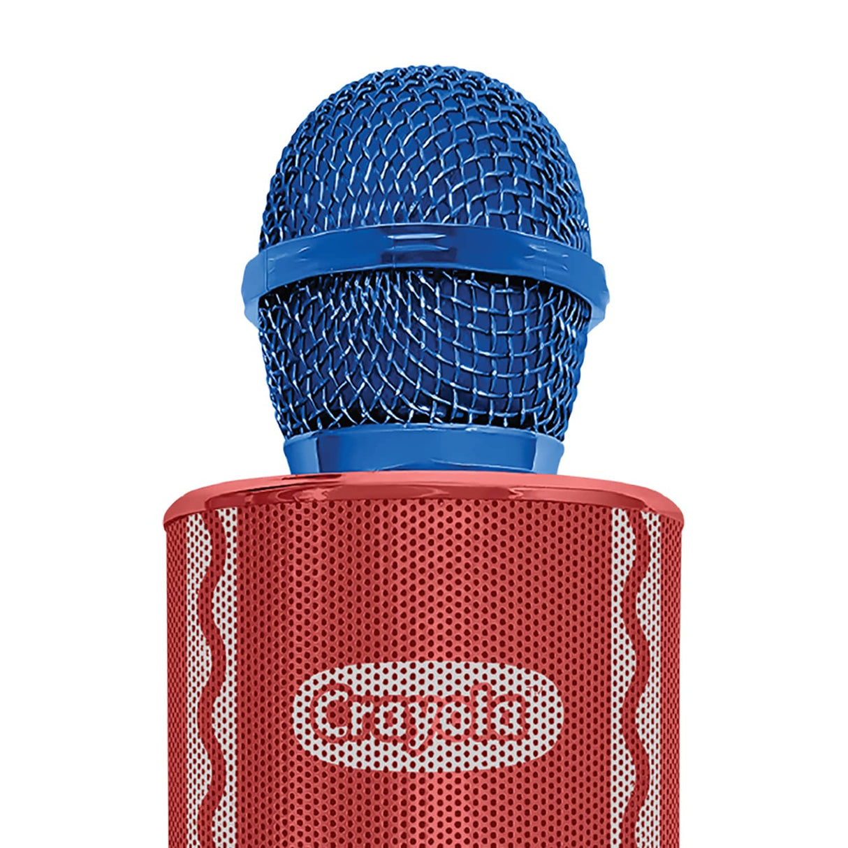 Crayola CKM150 Combo Bluetooth Karaoke Handheld Mic and 5-Watt Speaker, FM/USB/microSD, Aux In/Out, Vocal FX, up to 2 Hours Play Time, Blue
