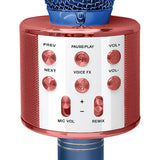 Crayola CKM150 Combo Bluetooth Karaoke Handheld Mic and 5-Watt Speaker, FM/USB/microSD, Aux In/Out, Vocal FX, up to 2 Hours Play Time, Blue