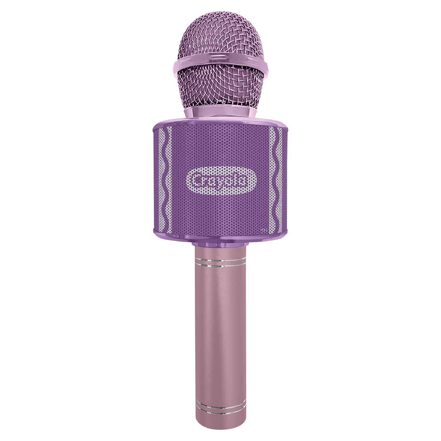 Crayola CKM150 Combo Bluetooth Karaoke Handheld Mic and 5-Watt Speaker, FM/USB/microSD, Aux In/Out, Vocal FX, up to 2 Hours Play Time, Pink
