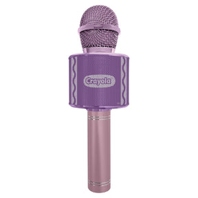 Crayola CKM150 Combo Bluetooth Karaoke Handheld Mic and 5-Watt Speaker, FM/USB/microSD, Aux In/Out, Vocal FX, up to 2 Hours Play Time, Pink