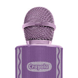 Crayola CKM150 Combo Bluetooth Karaoke Handheld Mic and 5-Watt Speaker, FM/USB/microSD, Aux In/Out, Vocal FX, up to 2 Hours Play Time, Pink