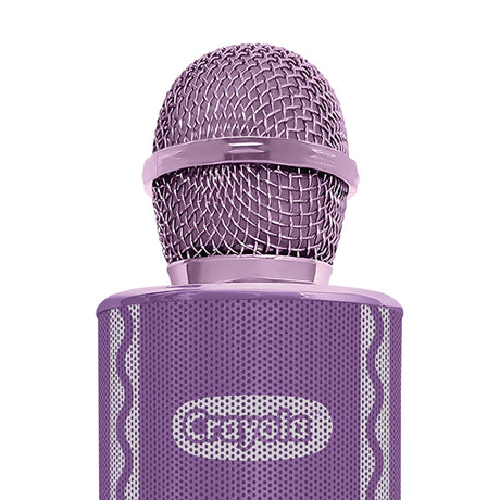 Crayola CKM150 Combo Bluetooth Karaoke Handheld Mic and 5-Watt Speaker, FM/USB/microSD, Aux In/Out, Vocal FX, up to 2 Hours Play Time, Pink