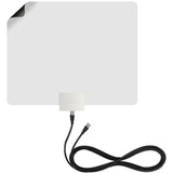 Mohu Leaf Plus Paper-Thin Indoor TV Antenna, Amplified, UHF VHF, 60-Mile Range, Multi-Directional, 4K 8K UHD, NEXTGEN TV, 12-Ft. Cable