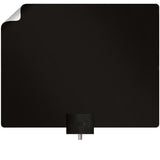 Mohu Leaf Plus Paper-Thin Indoor TV Antenna, Amplified, UHF VHF, 60-Mile Range, Multi-Directional, 4K 8K UHD, NEXTGEN TV, 12-Ft. Cable