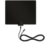 Mohu Leaf Plus Paper-Thin Indoor TV Antenna, Amplified, UHF VHF, 60-Mile Range, Multi-Directional, 4K 8K UHD, NEXTGEN TV, 12-Ft. Cable