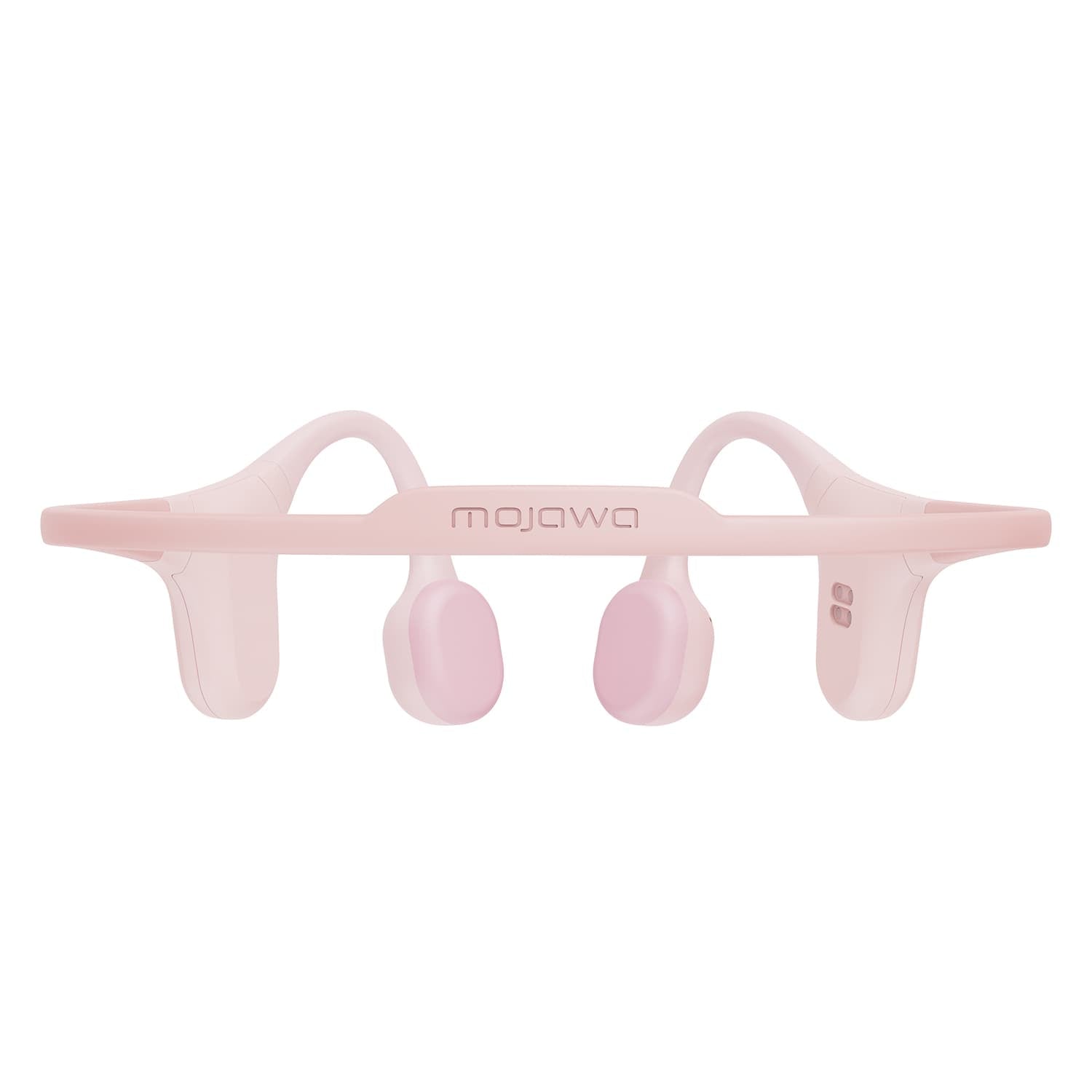 Mojawa Run Plus Bluetooth Bone-Conduction Waterproof Open-Ear Headphones with Microphone for Outdoor Sports, Pink