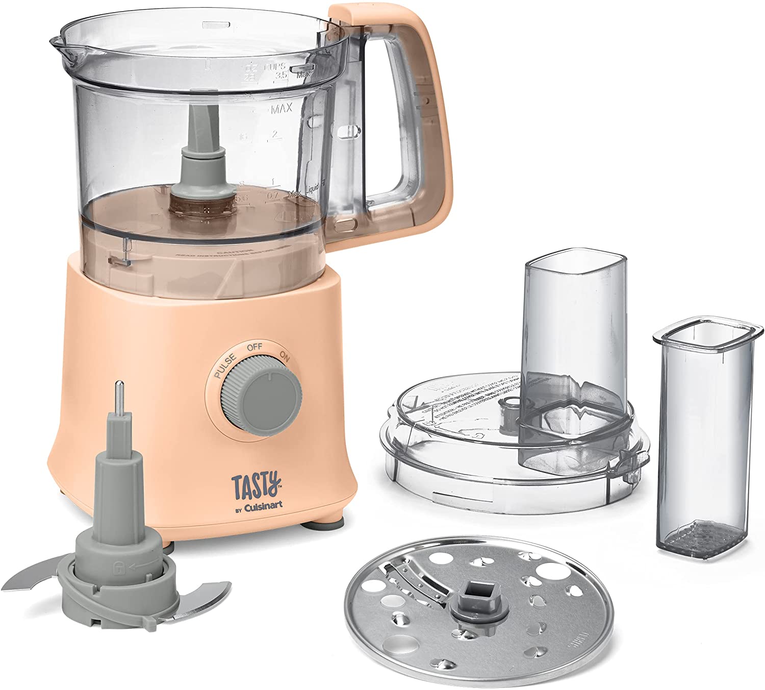 Cuisinart MP300TY Tasty 4 Cup Kitchen Mini Food Processor Machine w/ Locking Lid