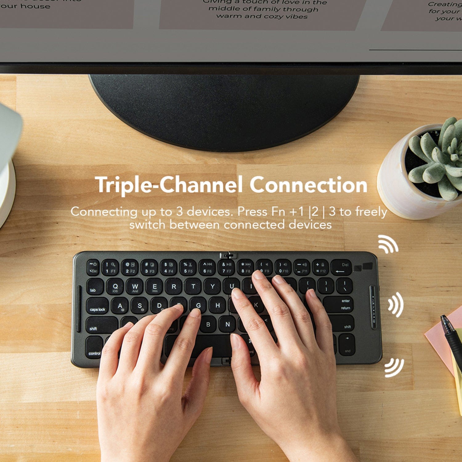 Mobile Pixels 3-Ft. USB-C to USB-C Cable with Type-A Adapter, Black