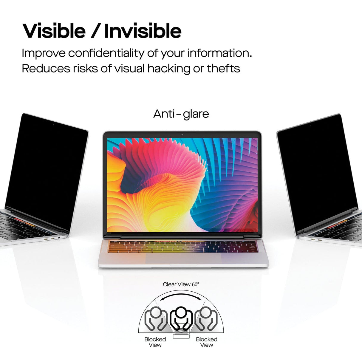 Mobile Pixels Screen Privacy Filter, 13.3 In.