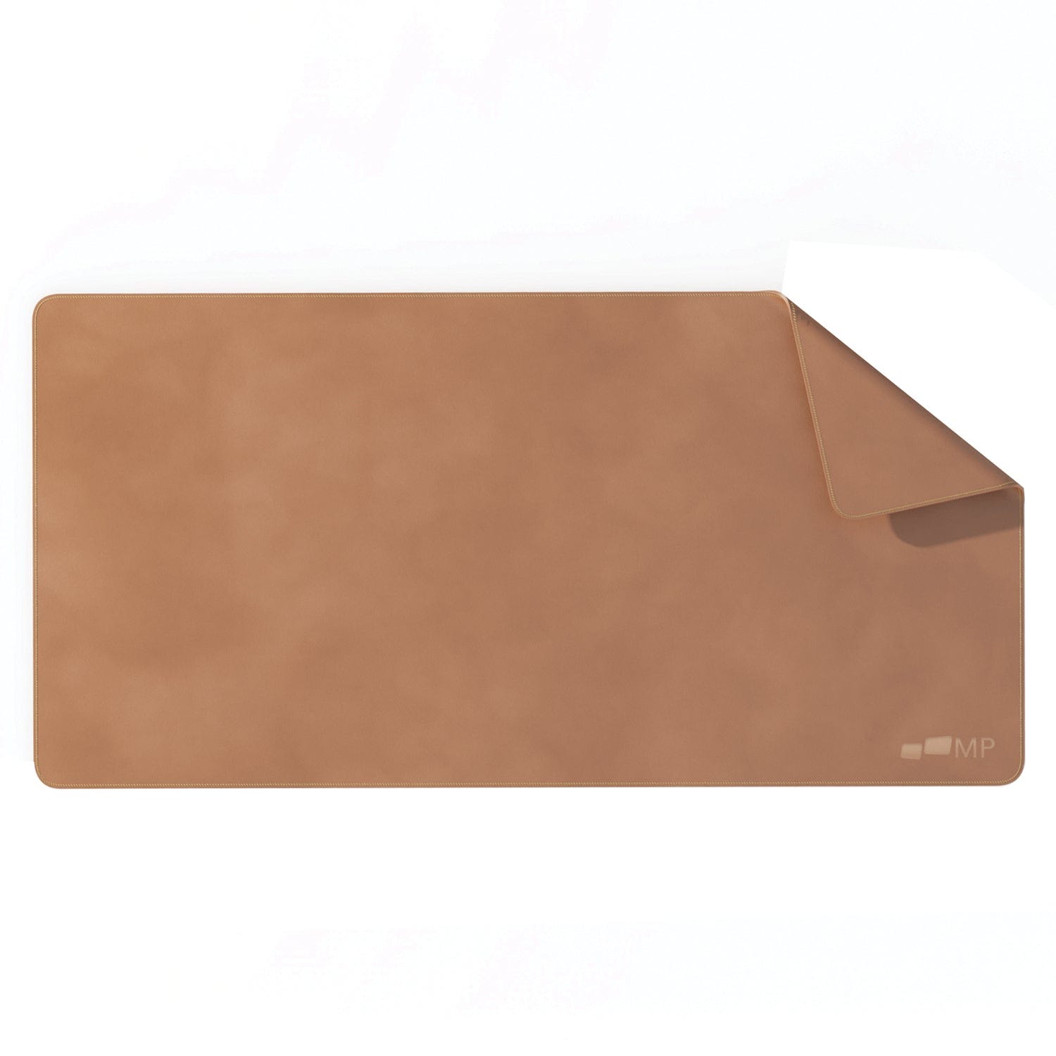 Mobile Pixels 31.5-In. x 15.75-In. PU Leather Desk Mat, Oak Brown