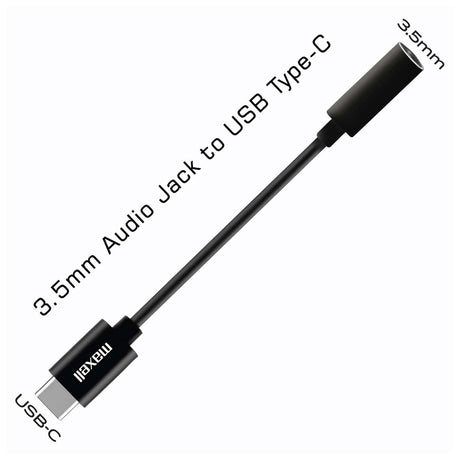 Maxell Sync-Up 3.5-mm to USB-C Stereo Headphone Adapter Cable, 197294