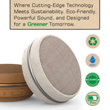 Maxell 3-Watt ECO Portable Bluetooth Rechargeable Speaker with Natural Wood Casing, Aux In, IPX7 Waterproof, up to 7 Hours of Play Time, Light Wood