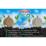 Maxell 3-Watt ECO Portable Bluetooth Rechargeable Speaker with Natural Wood Casing, Aux In, IPX7 Waterproof, up to 7 Hours of Play Time, Light Wood