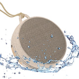 Maxell 3-Watt ECO Portable Bluetooth Rechargeable Speaker with Natural Wood Casing, Aux In, IPX7 Waterproof, up to 7 Hours of Play Time, Light Wood