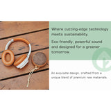 Maxell 3-Watt ECO Portable Bluetooth Rechargeable Speaker with Natural Wood Casing, Aux In, IPX7 Waterproof, up to 7 Hours of Play Time, Dark Wood