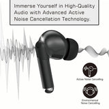 Maxell Bass 13 TWS Bluetooth In-Ear Earbuds with Mics and Charging Case, ANC, ENC, Digital Battery Life Display on Case, up to 20 Hours of Play Time