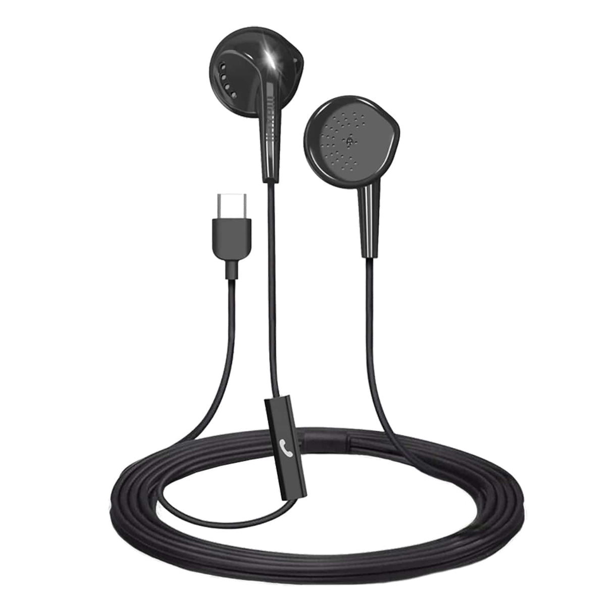 Maxell EB-96 Wired In-Ear Earbuds with In-Line Mic/Remote and USB-C Connector