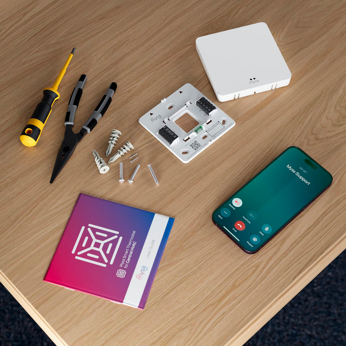 Mysa Smart Thermostat for Central Heating and Cooling Systems