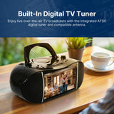 Emerson Combo 9-In. TV and Bluetooth DVD/CD/USB/AM FM Radio Boom Box, HDMI Input and Remote, EDL-2901
