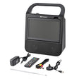 Emerson Combo 10-In. Portable TV and Bluetooth In/Out DVD/CD/USB/FM Radio Boom Box System, HDMI Input, Mic Input, and Remote, EDL-3000