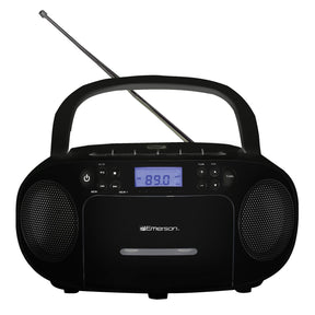 Emerson CD/Cassette/Radio Boom Box, EPB-3003, Black